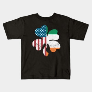 Irish American Clover Kids T-Shirt